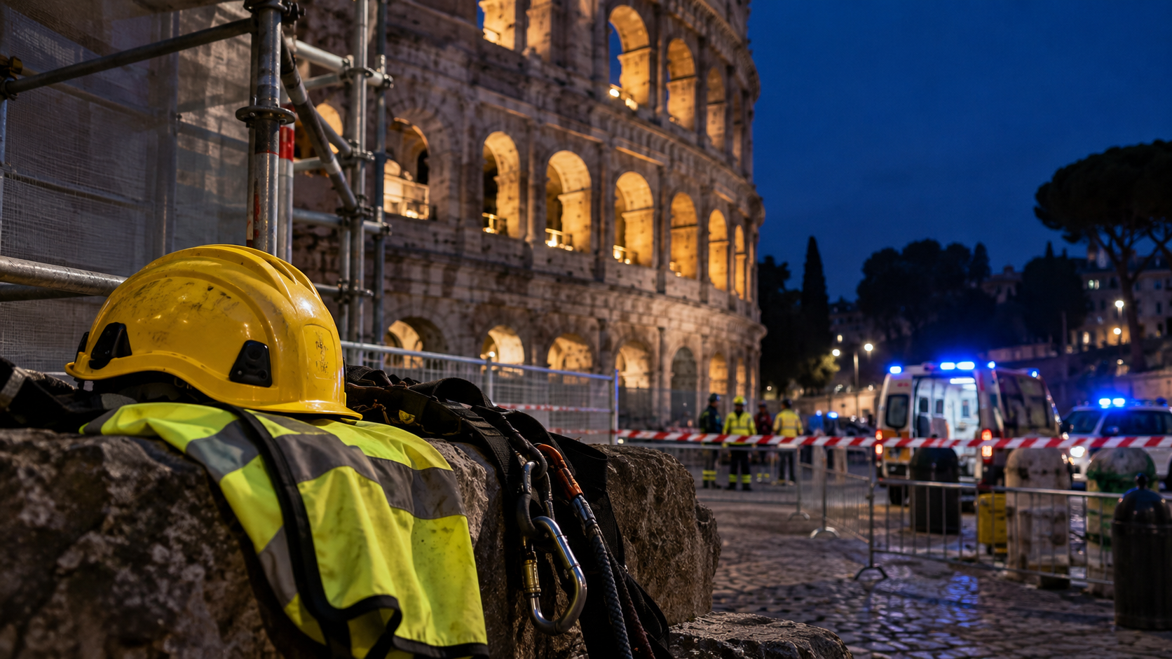 Colosseo, muore a 22 anni durante un lavoro in quota: la sicurezza non può dipendere da un singolo gesto